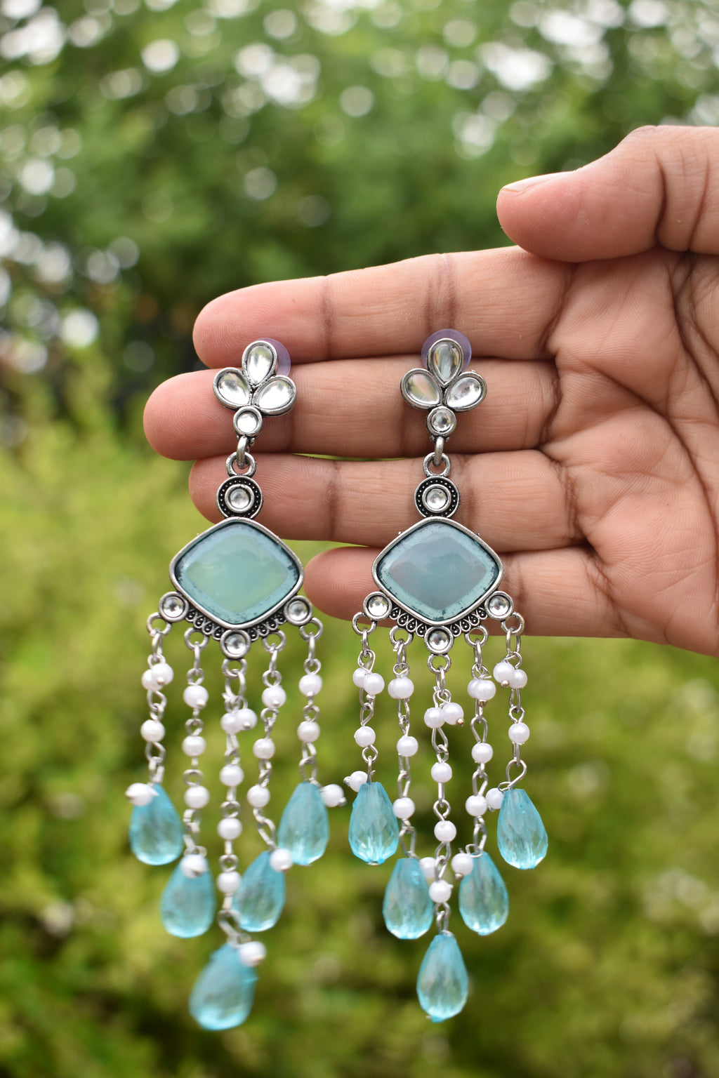 Elegant Stone Jhumka