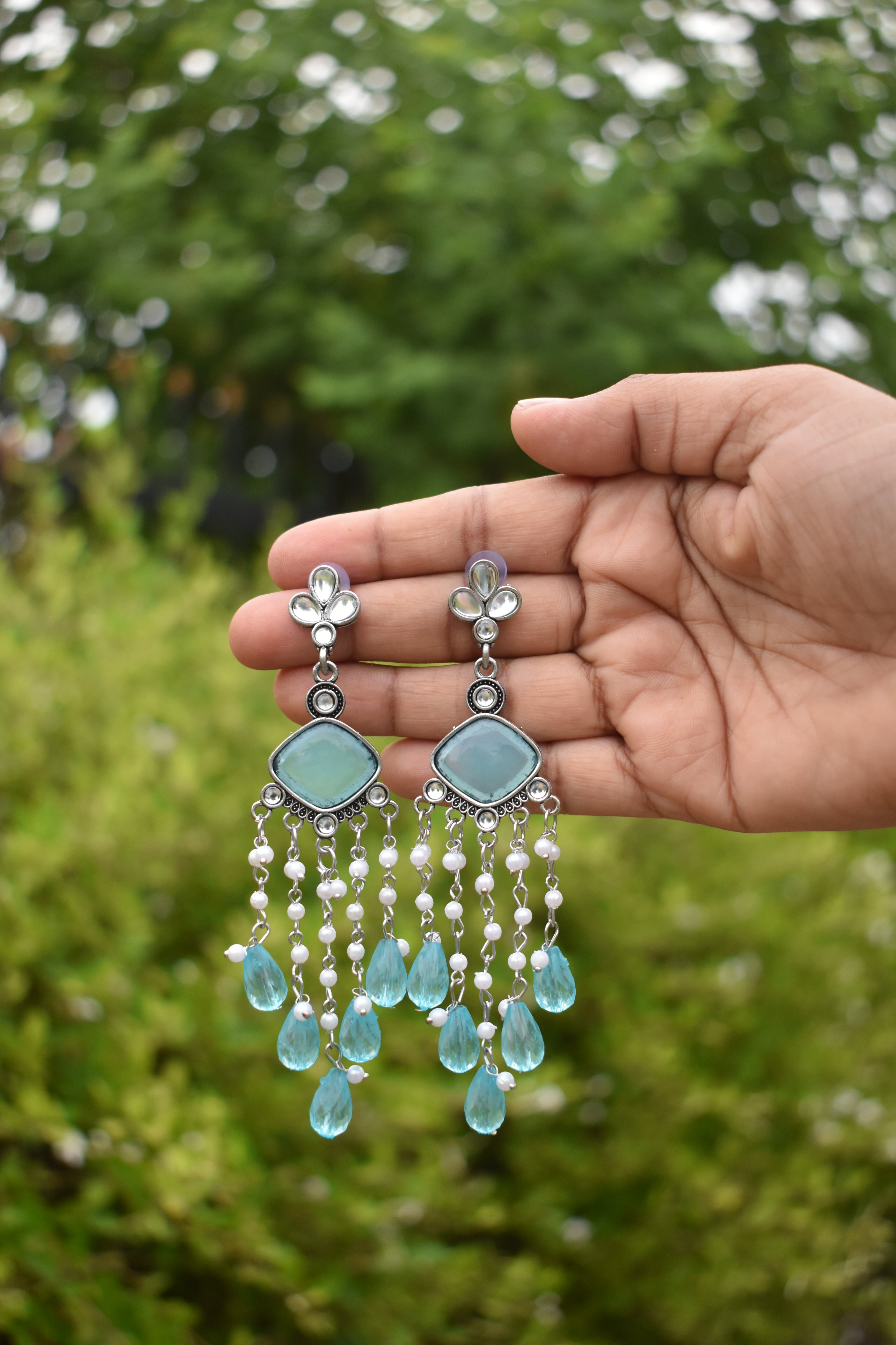Elegant Stone Jhumka