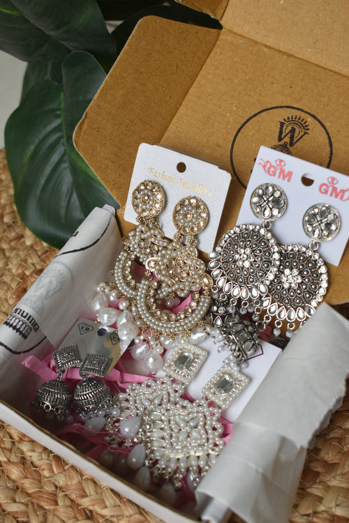 Budget-Friendly Jhumka Hamper – 3+1 Free Exclusive Jhumka