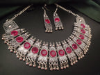 Navratri Special Oxidised Necklace Set with Earrings – Traditional Jewellery for Garba & Festive Wear